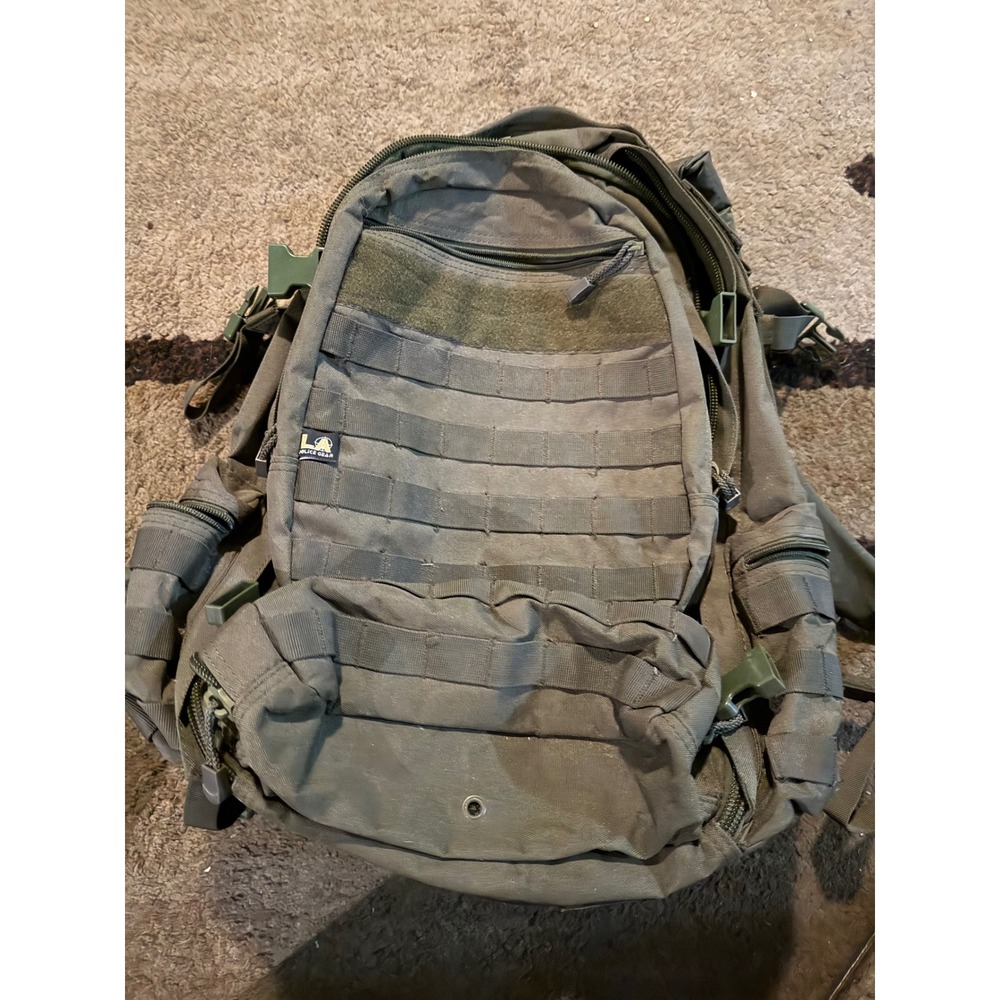 LA Police Gear Tactical Backpack Olive Drab Green Hydration Bladder MOLLE Pack